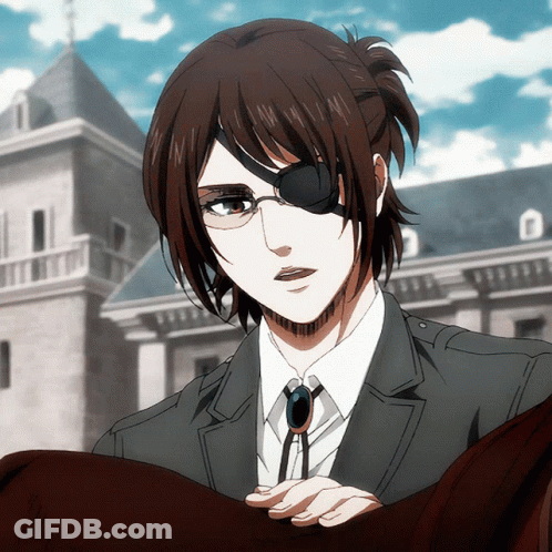 Woman With Glasses And Eye Patch Holding Book GIF