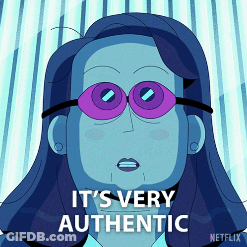 Woman With Glasses And It's Very Authentic GIF