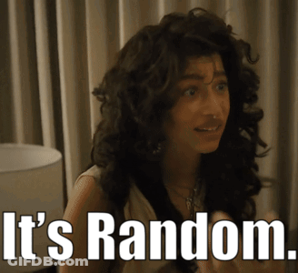 Woman With Glasses And Necklace Saying Slow Down GIF