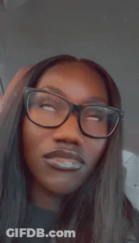 Woman With Glasses And Nose Ring GIF