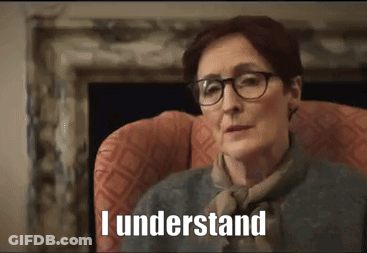 Woman With Glasses And Scarf Says I Understand GIF