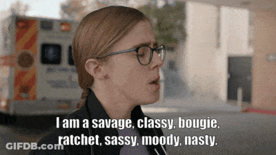 Woman With Glasses And Stethoscope Says I Am A Savage Classy Bougie GIF