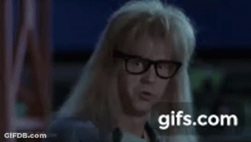 Woman With Glasses And Wig At Gifs.com Sign GIF