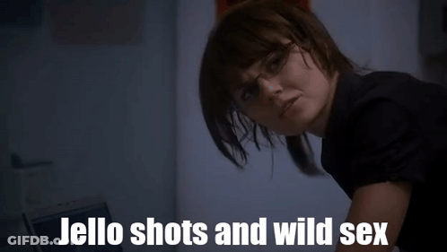 Woman With Glasses Jello Shots And Wild Sex GIF