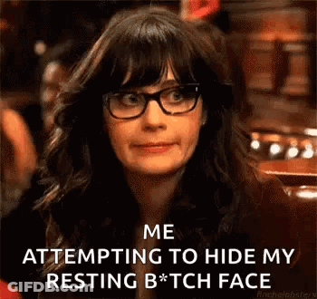 Woman With Glasses Making Funny Face GIF