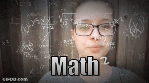Woman With Glasses Math Equations Math 2 GIF