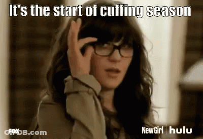 Woman With Glasses On Phone Start Of Cuffing Season GIF