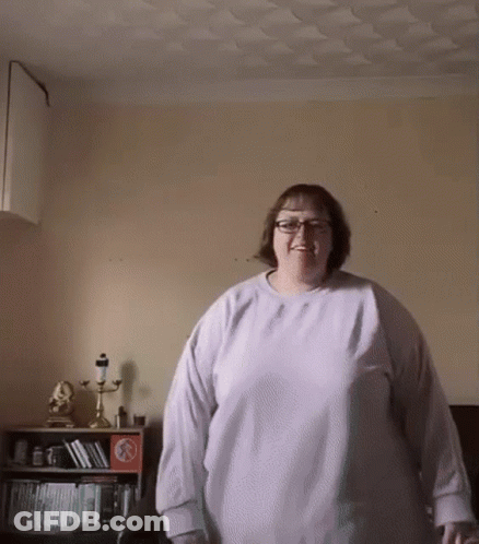 Woman With Glasses Pointing Finger GIF
