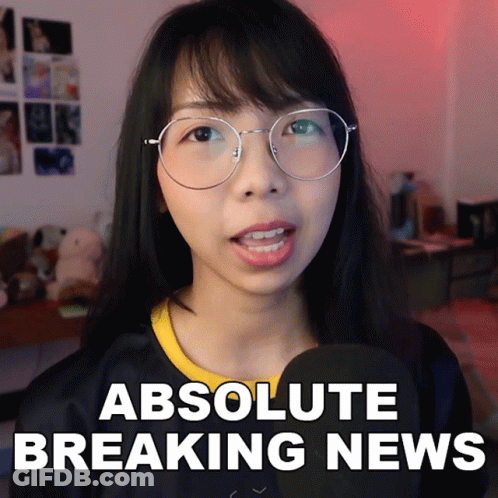 Woman With Glasses Saying Absolute Breaking News GIF