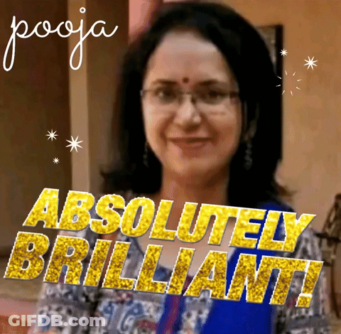 Woman With Glasses Saying Absolutely Brilliant GIF