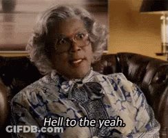 Woman With Glasses Saying Hell Yeah GIF
