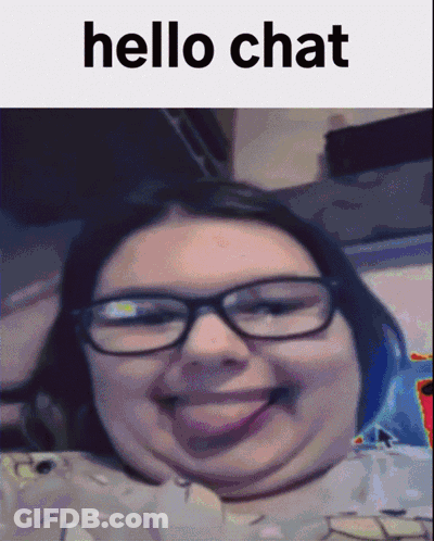 Woman With Glasses Saying Hello Chat GIF