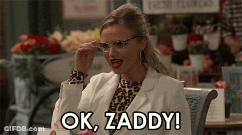 Woman With Glasses Saying Ok Zaddy GIF
