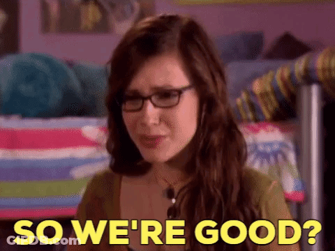 Woman With Glasses Saying So We're Good GIF