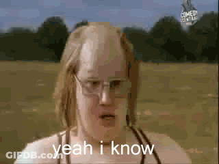Woman With Glasses Saying Yeah I Know GIF