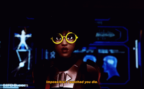 Woman With Glasses Says Impossible I Watched You Die GIF