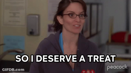 Woman With Glasses Says So I Deserve A Treat On Peacock GIF