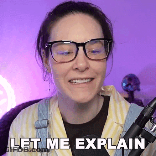 Woman With Glasses Smiling Let Me Explain GIF