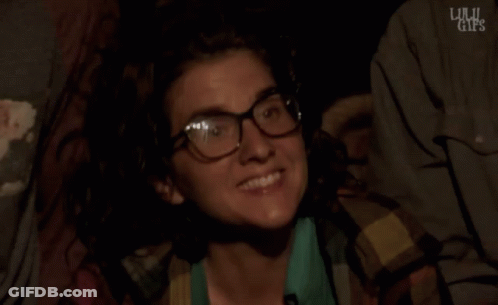 Woman With Glasses Smiling Lulu GIF