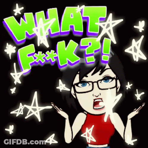 Woman With Glasses What F***K? GIF
