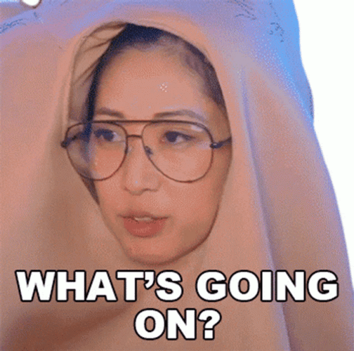 Woman With Glasses Whats Going On GIF