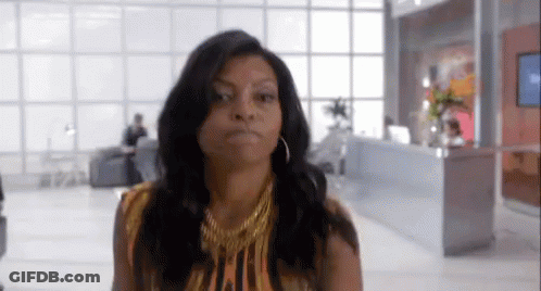 Woman With Gold Necklace And Earrings Funny Face GIF