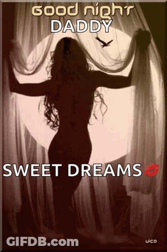 Woman With Good Night Daddy Sweet Dreams GIF