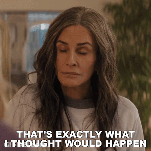 Woman With Gray Hair Saying That's Exactly What I Thought GIF