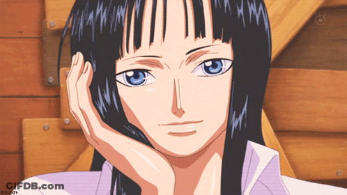 Woman With Hand On Chin Saying Robin49 GIF