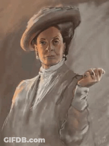 Woman With Hat Holding Cigarette GIF