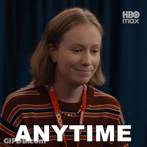Woman With HBO Max Lanyard GIF