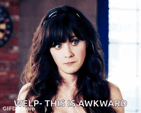 Woman With Headband Saying Welp This Is Awkward GIF