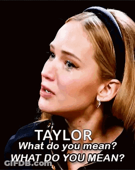 Woman With Headband Talking To Taylor What Do You Mean GIF