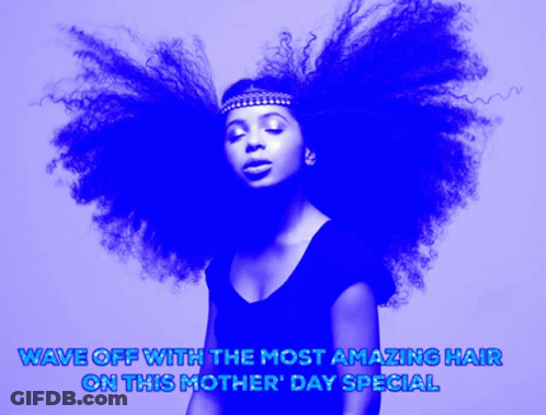 Woman With Headband Wave Off Amazing Hair Mother's Day Special GIF