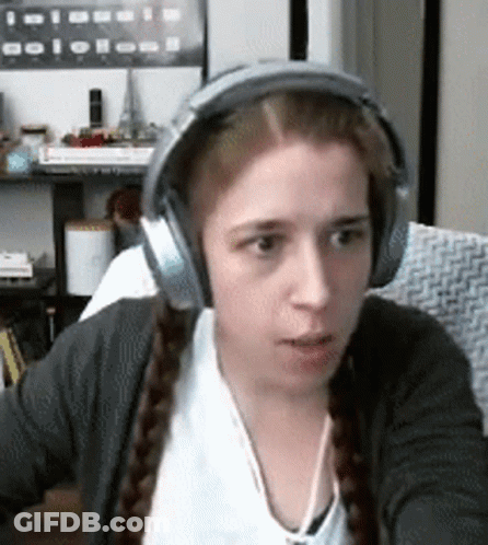 Woman With Headphones GIF