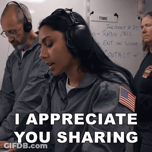 Woman With Headphones American Flag I Appreciate You Sharing GIF