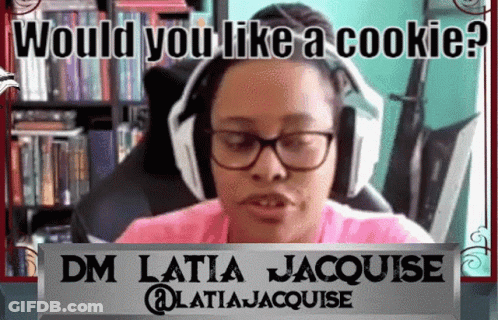 Woman With Headphones And Glasses DM Latia Jacquise GIF