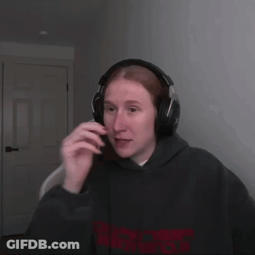 Woman With Headphones And Microphone Smiling GIF