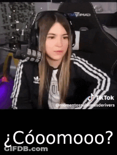 Woman With Headphones At Microphone Saying Cooomoooo GIF