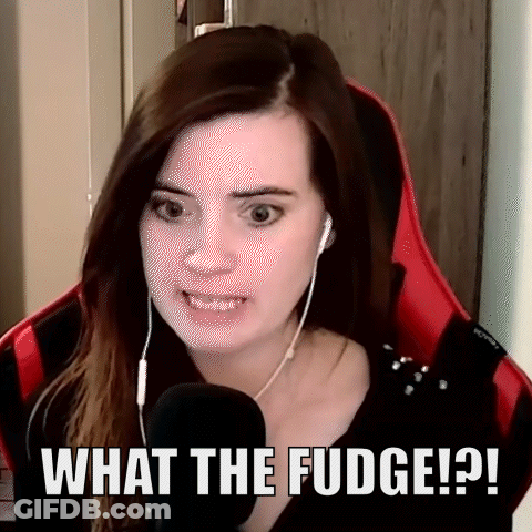 Woman With Headphones At Microphone Saying What The Fudge GIF