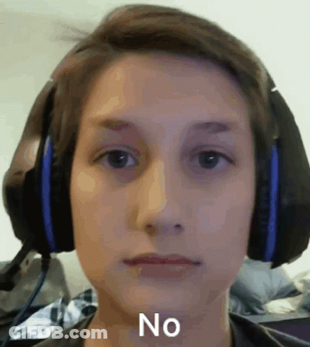 Woman With Headphones Funny Face No GIF