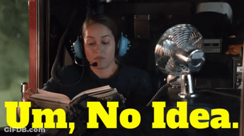 Woman With Headphones Reading Book Next To Fan Saying Um No Idea GIF