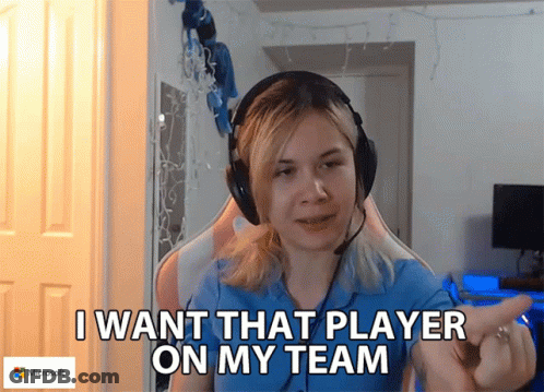 Woman With Headphones Says I Want That Player GIF