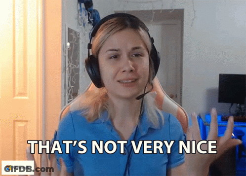 Woman With Headphones Says That's Not Very Nice Microsoft Logo GIF
