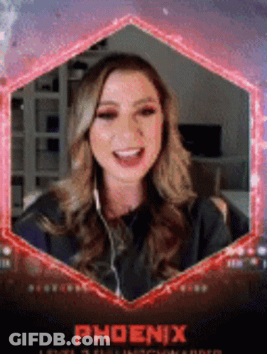 Woman With Headphones Smiling In Phoenix Frame GIF