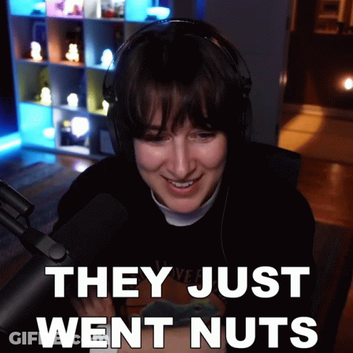 Woman With Headphones Smiling They Just Went Nuts GIF