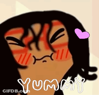 Woman With Heart In Mouth Yummy GIF