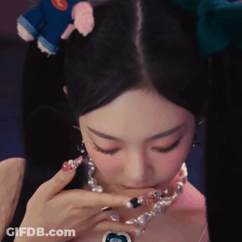 Woman With Heart Necklace GIF