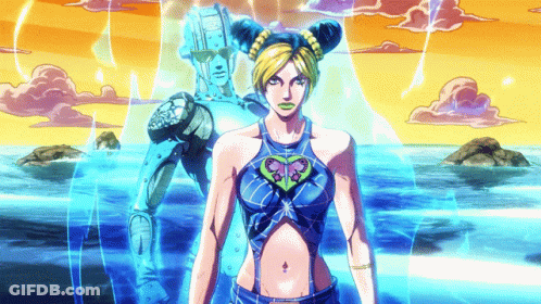 Woman With Heart On Chest Next To Robot GIF