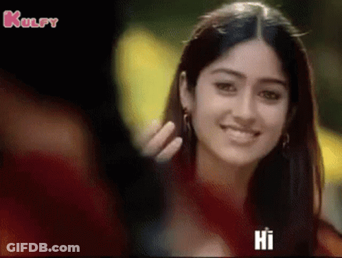 Woman With Hi On Face GIF